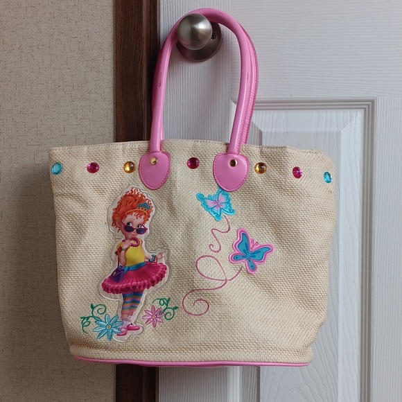 Fancy Nancy Disney Straw Tote Bag Purse - Picture 2 of 6